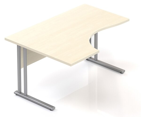 Ergonomický stůl Visio 140 x 100 cm, levý, javor