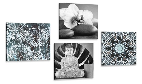 Set obrazů zajímavá kombinace Feng Shui