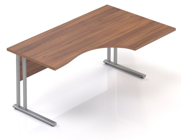 Ergonomický stůl Visio 160 x 100 cm, pravý, ořech