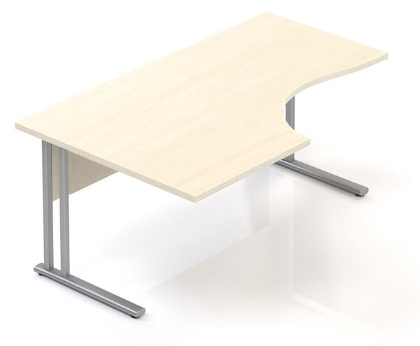 Ergonomický stůl Visio 160 x 100 cm, levý, javor