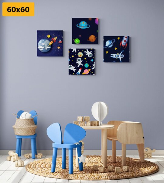 Set obrazů záhadný vesmír