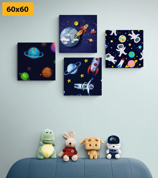 Set obrazů záhadný vesmír