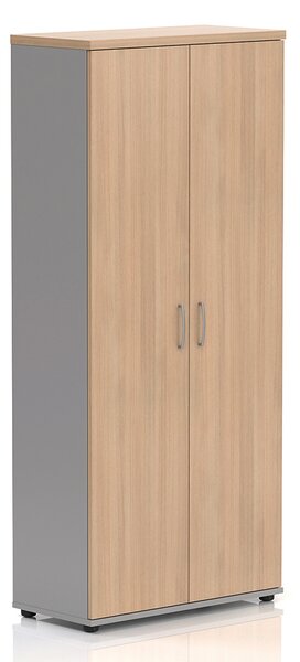 Vysoká skříň Visio LUX 80 x 38,5 x 183,5 cm, dub