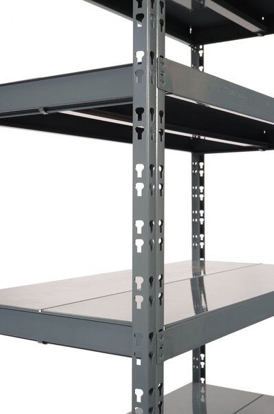 Policový regál 1+1 ZDARMA, 1800x1600x500 mm, 5 polic, nosnost police 200 kg, základní