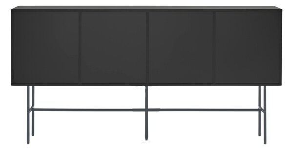 Antracitově šedá lakovaná komoda Teulat Nube 180 x 45 cm