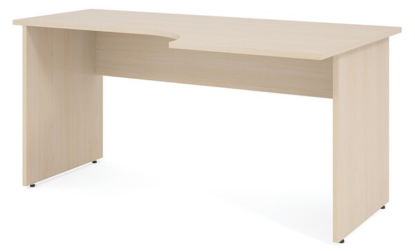 Ergonomický stůl Impress 160 x 90 cm, pravý, javor