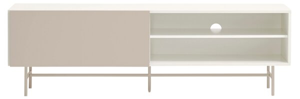 Béžový lakovaný TV stolek Teulat Nube 180 x 40 cm