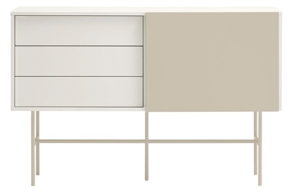 Béžová lakovaná komoda Teulat Nube 140 x 45 cm
