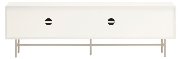 Béžový lakovaný TV stolek Teulat Nube 180 x 40 cm