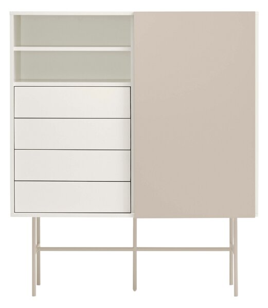 Béžová lakovaná komoda Teulat Nube 120 x 45 cm