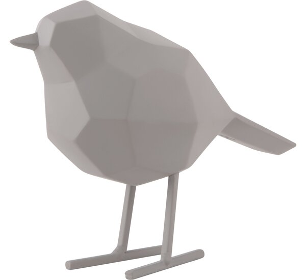Soška ptáka bird small 17 cm šedá Present Time (barva-matná teplá šedá)