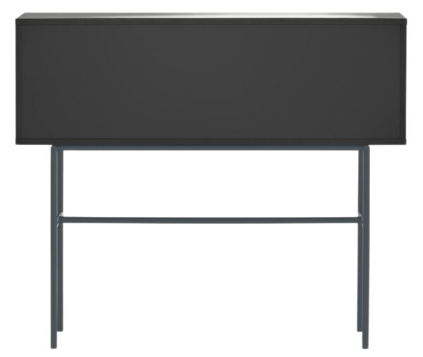 Antracitově šedý lakovaný toaletní stolek Teulat Nube 110 x 35 cm