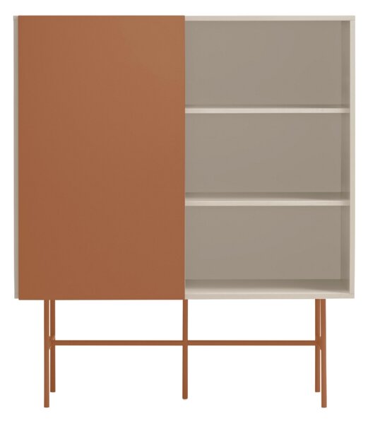 Cihlově červená lakovaná komoda Teulat Nube 120 x 45 cm