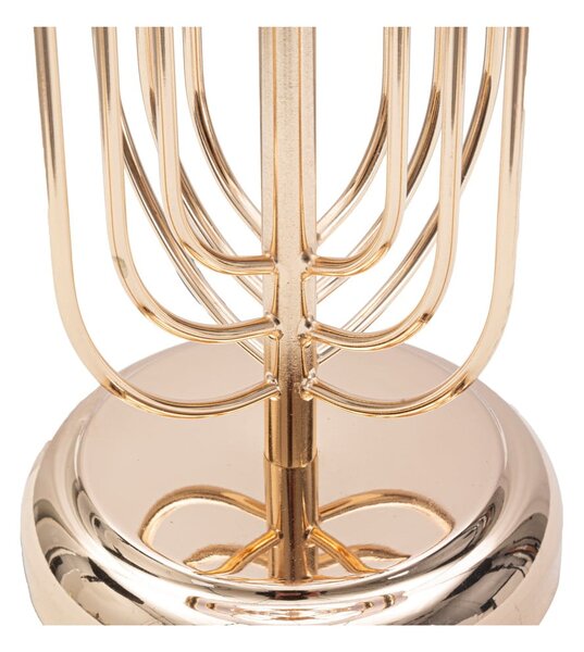 Růžová stolní lampa Mauro Ferretti Krista, výška 55 cm