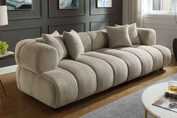 Designová pohovka Zaxson 255 cm šampaňská