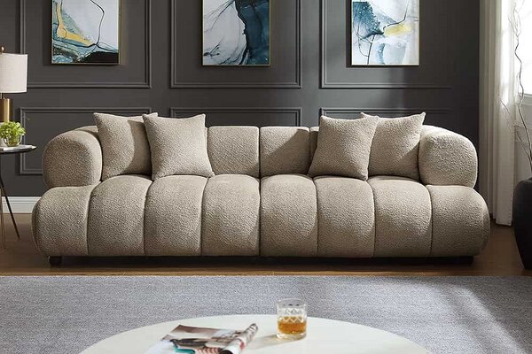 Designová pohovka Zaxson 255 cm šampaňská