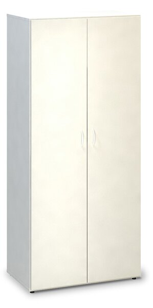 Vysoká šatní skříň ProOffice 80 x 47 x 178 cm, bílá