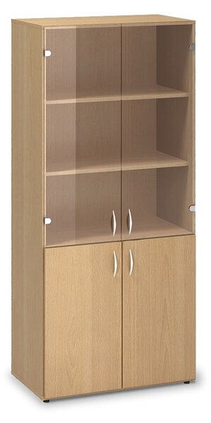 Vysoká skříň ProOffice 80 x 47 x 178 cm, buk