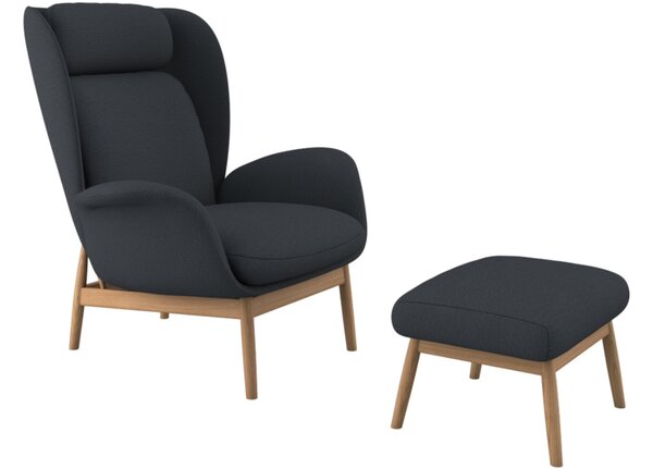 -25 % Dny MOMENTI– Flexlux Tmavě modré čalouněné lounge křeslo PADOVA