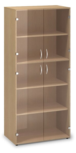 Vysoká skříň ProOffice 80 x 45,8 x 178 cm, buk