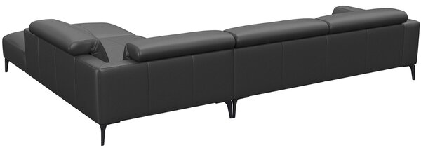 -25 % Dny MOMENTI– Flexlux Kožená rohová pohovka VOLUZZI 325 cm, pravá