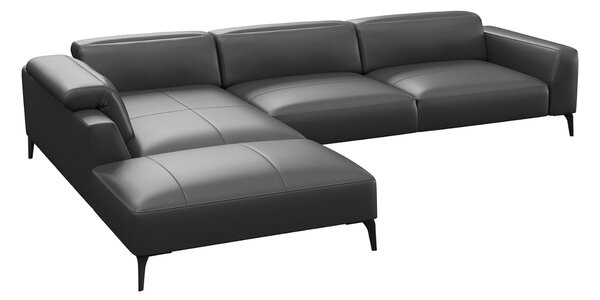 -25 % Dny MOMENTI– Flexlux Kožená rohová pohovka VOLUZZI 325 cm, levá