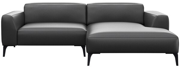 -25 % Dny MOMENTI– Flexlux Kožená rohová pohovka VOLUZZI 233 cm, pravá