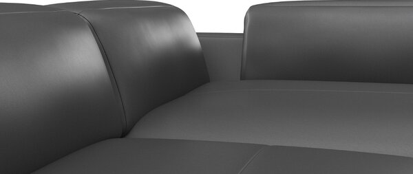 -25 % Dny MOMENTI– Flexlux Kožená rohová pohovka VOLUZZI 325 cm, pravá