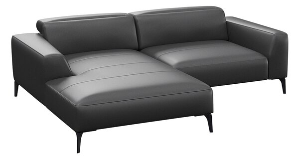 -25 % Dny MOMENTI– Flexlux Kožená rohová pohovka VOLUZZI 233 cm, levá