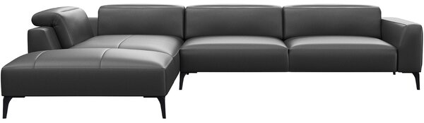 -25 % Dny MOMENTI– Flexlux Kožená rohová pohovka VOLUZZI 325 cm, levá