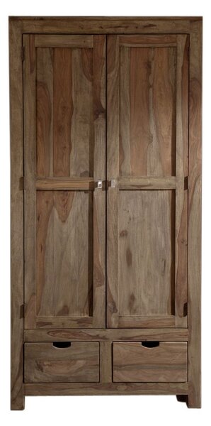 GREY WOOD Skříň 200x96 cm, masivní indický palisandr