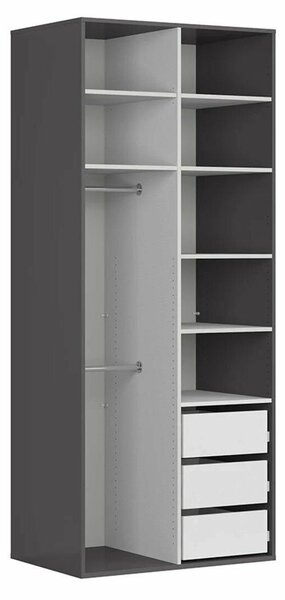 Šatní skříň BRW Flex 111 (grafit)