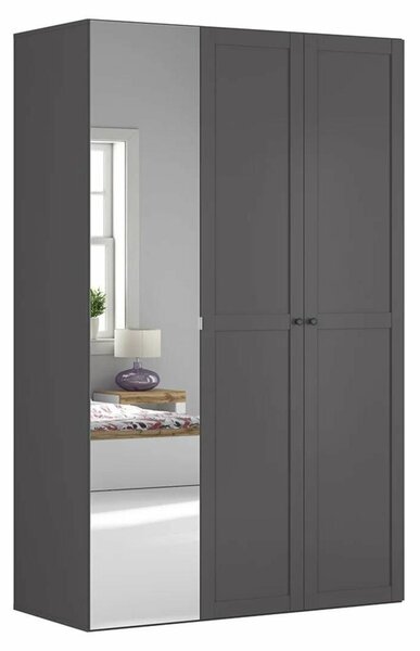 Šatní skříň BRW Flex 113 (grafit ) (se zrcadlem)