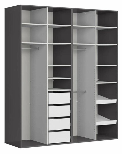 Šatní skříň BRW Flex 121 (grafit)