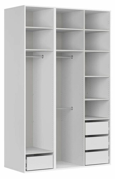 Šatní skříň BRW Flex 122 (bílá) (se zrcadlem)
