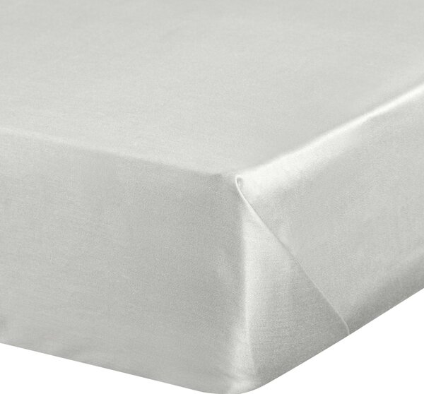 MAKOSATENOVÉ PROSTĚRADLO NOVA 180X210 CM STŘÍBRNÁ