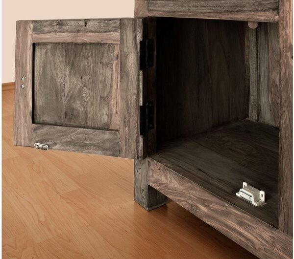 GREY WOOD Komoda 95x180 cm, masivní indícký palisandr