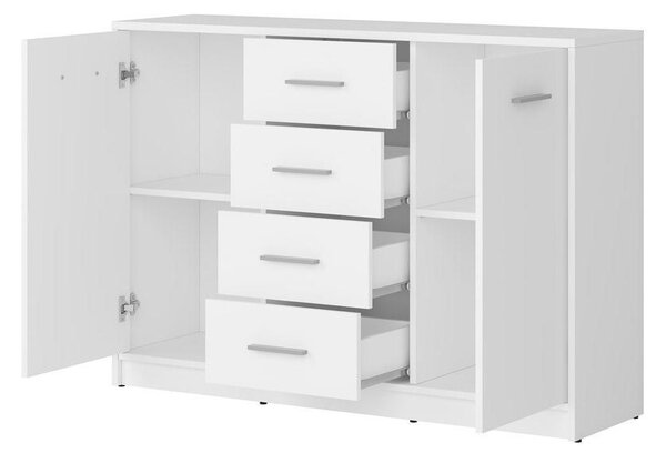 Komoda BRW Nepo Plus 6 (bílá)