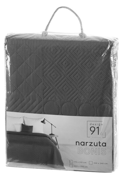 PŘEHOZ NA POSTEL D91 BONI5 170X210 CM GRAFITOVÁ