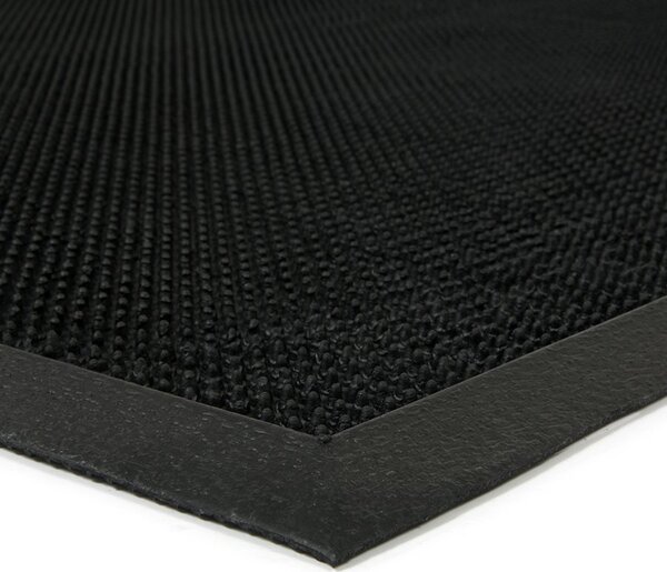 Gumová čisticí rohož Rubber Brush 90 x 120 x 1,2 cm, černá