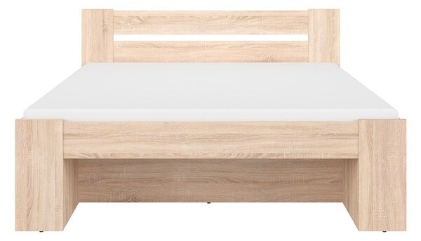 HezkýNábytek.cz Manželská postel 160 cm BRW Nepo Plus 14 (dub sonoma) (bez roštu). 1098330