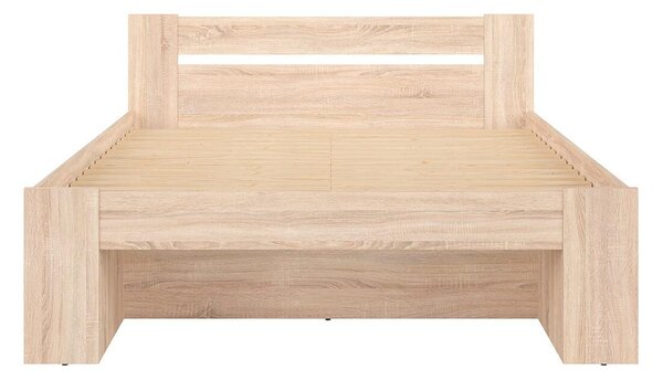 HezkýNábytek.cz Manželská postel 160 cm BRW Nepo Plus 14 (dub sonoma) (bez roštu). 1098330
