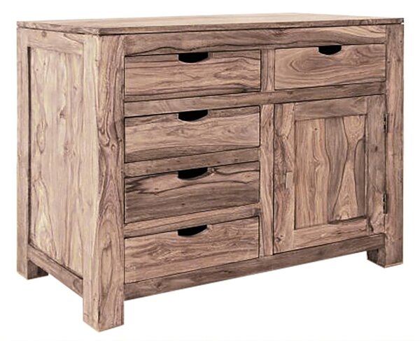 GREY WOOD Komoda 85x90 cm, masivní indický palisandr