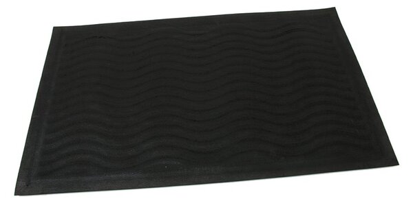 Textilní čisticí rohož Waves 45 x 75 x 0,8 cm, modrá