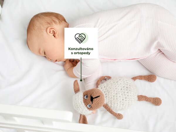 Bio matrace NATY z přírodní pěny a mořské trávy do dětské postýlky 60x120 cm