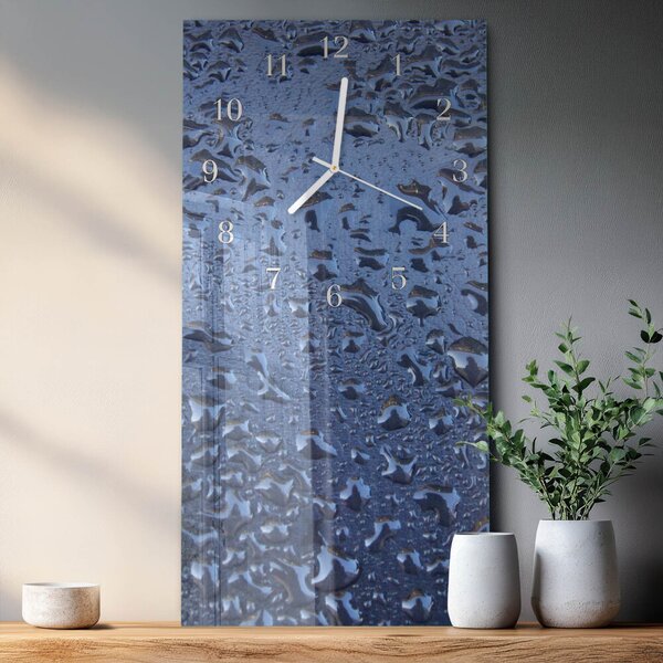 Skleněné hodiny vertikální Mokré sklo zsppb-30x60-00081053
