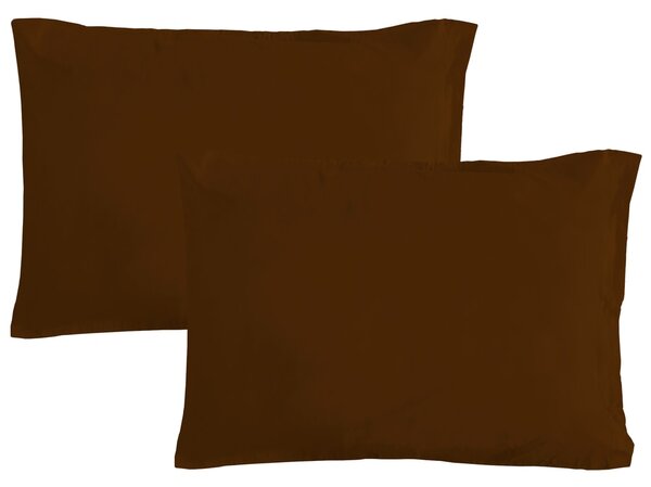 Gipetex Natural Dream Povlak na polštář italské výroby 100% bavlna - 2 ks tm.hnědá - 2 ks 50x70 cm