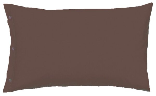 Gipetex Natural Dream Povlak na polštář italské výroby 100% bavlna - 2 ks tm.hnědá - 2 ks 70x90 cm