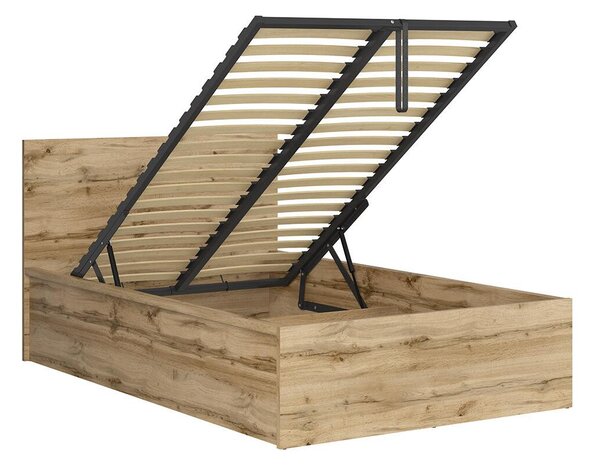Jednolůžková postel 120 cm BRW Tetrix 6 (dub wotan) (s roštem) (s úl. prostorem)