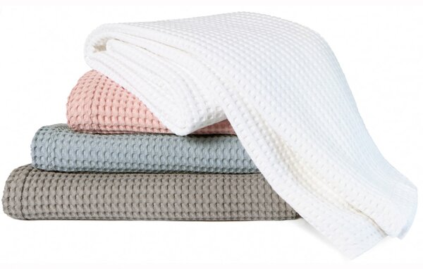 Vandyck Luxusní přehoz na postel Home Piqué waffle China blue - sv. modrá - 270x250 cm